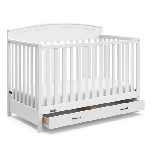 Vista 22 de Graco Benton - Cuna convertible 5 en 1 con cajón, certificado GREENGUARD Gold, se convierte de cuna de bebé a cama infantil, sofá cama y cama