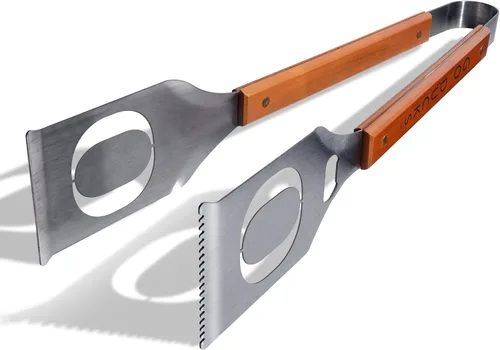 Vista 48 de YouTheFan NCAA Grill-A-Tong - Pinzas para barbacoa de acero inoxidable cortadas con láser