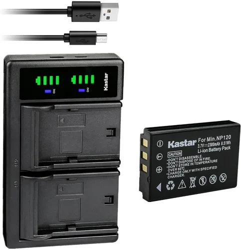 Vista 8 de Kastar Cargador de batería USB Q120 LTD2 compatible con cámara puente MN35Z FHD, Zoom BT-03, batería Zoom BT-03 B, Zoom Q8, cámara grabadora Zoom