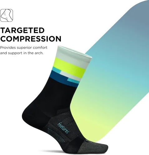 Vista 3 de Feetures Elite Ultra Light Cushion Mini Crew Sock - Calcetines deportivos con compresión dirigida