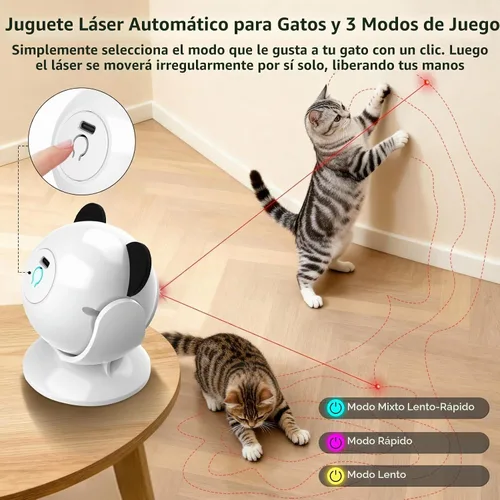 Vista 5 de Saolife - Juguetes láser para gatos de interior, juguete interactivo