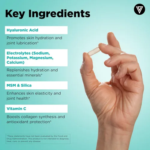 Vista 9 de Vital Vitamins NAD+ 30 ct + Complejo de Hidratación de Ácido Hialurónico 60 ct