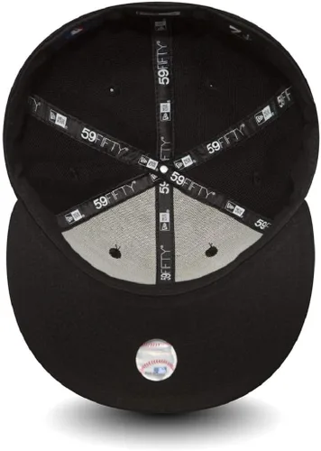 Vista 4 de Gorra ajustable 59FIFTY New Era MLB, negro con blanco