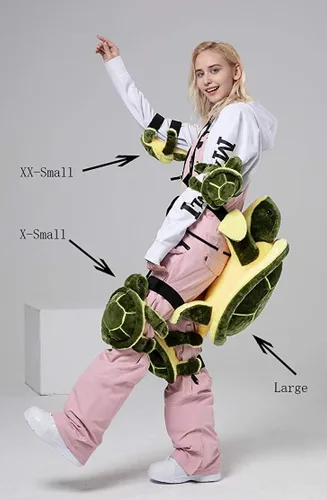 Vista 3 de Protective Gear for Skiing Skating Snowboarding Cute Turtle Tortoise Cushion Green