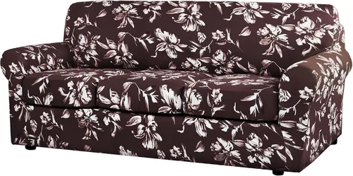 Vista 21 de H.VERSAILTEX Fundas de sofá superelásticas de 2 piezas para fundas de sillón, fundas de silla de sala de estar, con estilo moderno suave y grueso