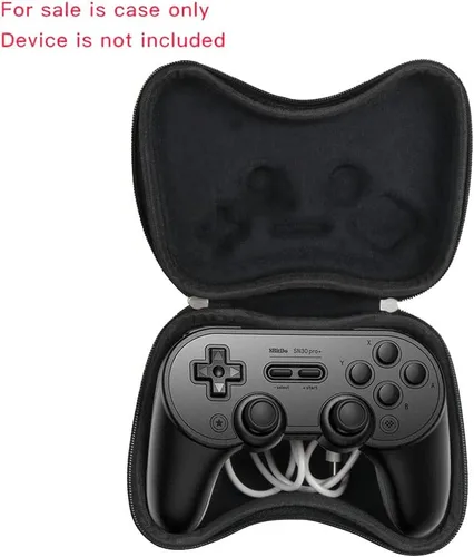 Vista 2 de Hermitshell Funda de viaje para 8Bitdo Sn30 Pro controlador Bluetooth inalámbrico Gamepad Negro Black Edition