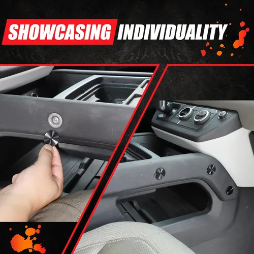 Vista 5 de Cubierta decorativa de tornillo para accesorios Land Rover Defender 2020-2023, 8 piezas de aleación de aluminio para protección de tornillos