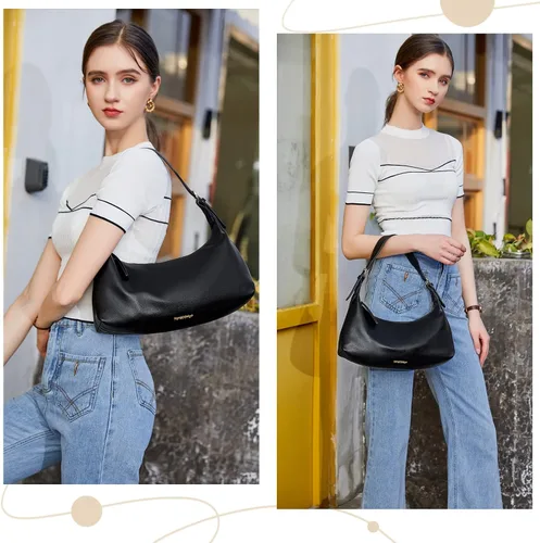 Vista 2 de Montana West Lindos bolsos de hombro para mujer, mini monederos de cuero y bolsos de mano