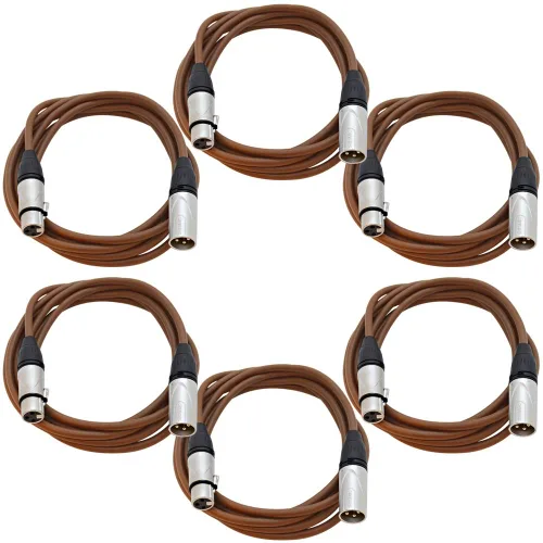 Vista 29 de SEISMIC AUDIO - SAXLX-2 - Paquete de 6 cables de conexión XLR macho a XLR hembra de 2 pies - Equilibrados - Cables de conexión de 2 pies