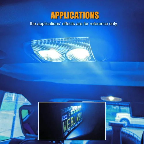 Vista 6 de EBAIFUN Kit de 7 luces LED azul hielo para interiores compatibles con Jeep Wrangler JK de 2 puertas y 4 puertas 2007 2008 2009 2010 2011 2012 2013