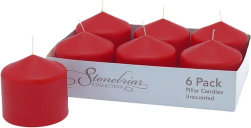 Vista 8 de Stonebriar Velas de pilar sin perfume, 18 horas de tiempo de combustión, velas de cera de larga duración para bodas, vacaciones, decoración