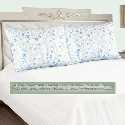 Vista 5 de Elegant Comfort Juego Ultra Suave de 2 Fundas de Almohada con Estampado Floral - 1500 Microfibra de Calidad Premium de Hotel, Suaves y Lisas