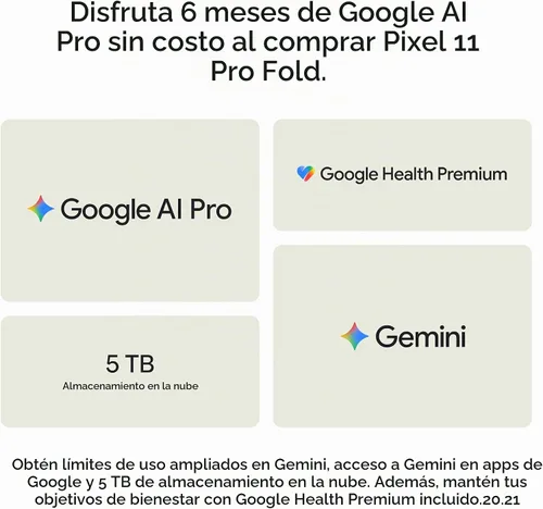 Vista 12 de Google Pixel 11 Pro Fold - Teléfono inteligente desbloqueado, Géminis - 1 Android, Inteligencia Gemini, batería de más de 24 horas, Pixel HiLight
