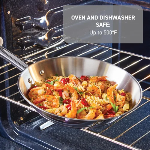 Vista 7 de T-fal Juego de utensilios de cocina gourmet de acero inoxidable: 20 piezas esenciales de cocina, compatibles con inducción, aptos para lavavajillas