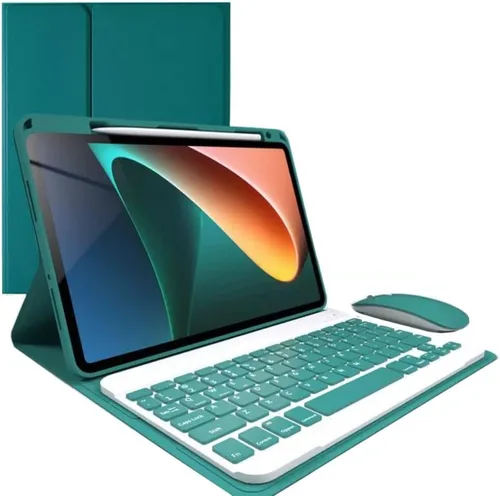 Vista 8 de Funda de teclado compatible con iPad de 9ª, 8ª y 7ª generación de 10.2 pulgadas, iPad Air de 3ª generación, iPad Pro de 10.5 pulgadas, teclas