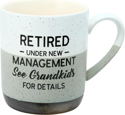 Vista 21 de Pavilion - Jubilado No Vencido - Taza Grande de Café de Gres de 15 Oz