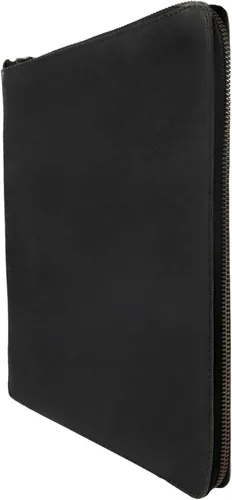 Vista 2 de Hide & Drink, Zippered Journal Cover for Moleskine Notebook, XL Size (7.5 x 9.75 in. Notebook NOT Included) Full Grain Leather, Handmade, Charcoal