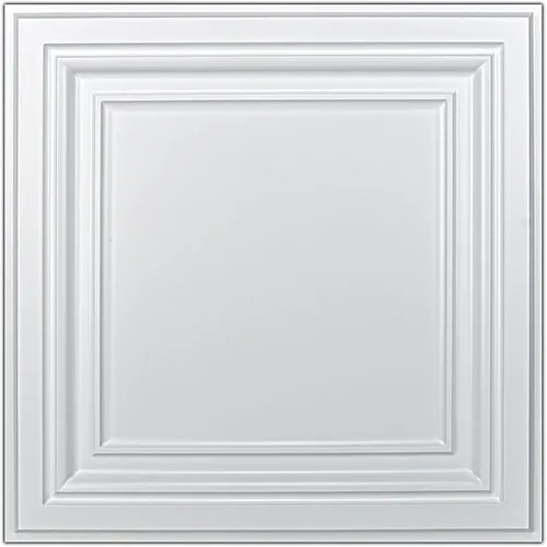 Vista 11 de Art3d Azulejos de techo de PVC, hoja de plástico de 2 x 2 pies en blanco (paquete de 12)