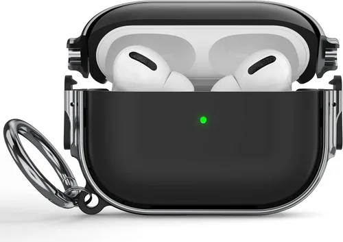 Vista 25 de Maxjoy Funda para AirPods 3 con cerradura, funda protectora rígida de 3ª generación para AirPod de 3ª generación para mujeres y hombres con llavero