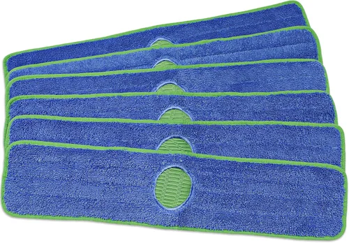 Vista 6 de CleanAide Almohadillas de microfibra Twist Yarn con limpiador integrado para limpieza de manchas, cabezales planos reutilizables para uso húmedo