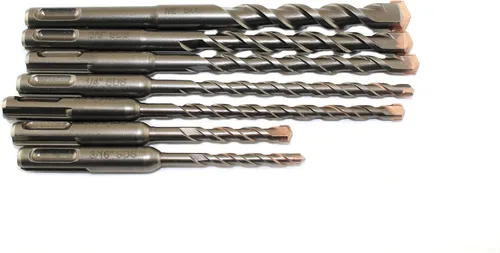 Vista 6 de TEMO SDS-Plus - Juego de 5 brocas de martillo giratorio (1/2 x 4 x 6 pulgadas) con punta de carburo para perforar hormigón, cemento, piedra