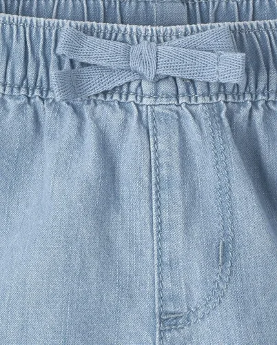 Vista 4 de The Childrens Place Pantalones cortos sin botones para niñas pequeñas paquete de 3