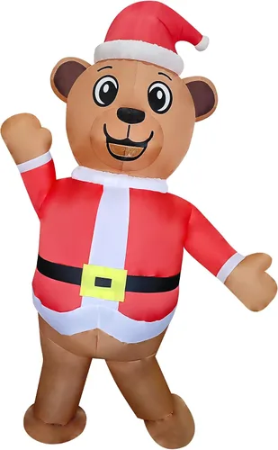 Vista 5 de DeHasion Christmas Inflatable Costume Christmas Party Air Blow-up Costume for AdultChristmas Parade
