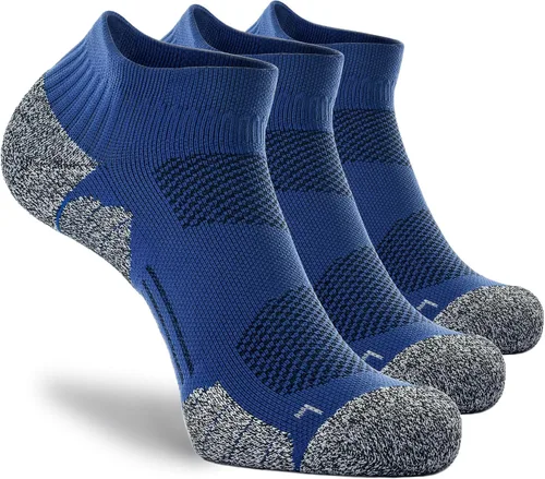 Vista 22 de CWVLC - Calcetines deportivos, hasta el tobillo, de compresión, acolchados, unisex, paquete variado