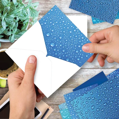 Vista 6 de The Best Card Company - 10 tarjetas en caja para todas las ocasiones con sobres (4 x 5.12 pulgadas) - Coloridas, divertidas tarjetas de notas