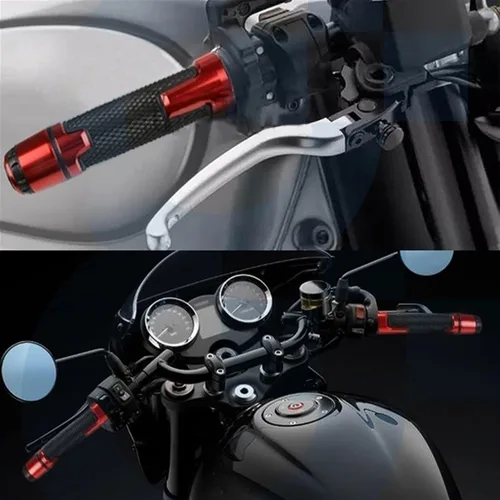 Vista 5 de Motorcycle 7/8'' 22mm Motorcycle Knobs Anti-Skid Handle Ends Grips Bar Hand Handlebar Aluminum for Y&AMAHA MT-03 MT03 MT 03 2006 2007 2008 2009 2010