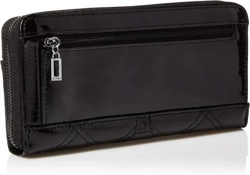 Vista 2 de GUESS Kamryn Qltd Ptnt Lrge Zp Arnd Negro talla única