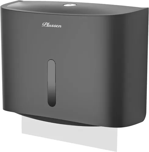 Vista 15 de Dispensador de toallas de papel para montaje en pared, adhesivo sin perforación, multipliegue, triple pliegue C, dispensador comercial de toallas