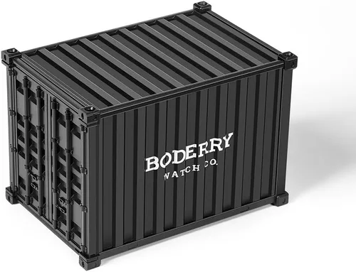 Vista 6 de BODERRY Reloj de titanio automático para hombre, reloj militar de campo de 1.575 pulgadas, función de fecha, 328.1 ft, resistente al agua