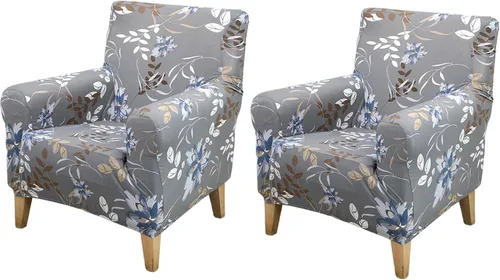 Vista 46 de FUANGUI Funda para Sillón de Banquete con Brazos Fundas para Sillas Elásticas Funda para Sillón Club Funda Suave para Sillón Sofá Cubiertas