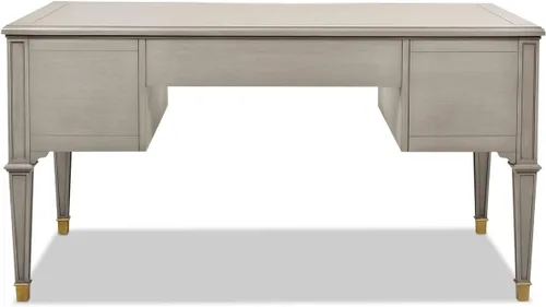 Vista 5 de Jennifer Taylor Home JTH Luxe Dauphin Gold Accent - Escritorio ejecutivo de 5 cajones