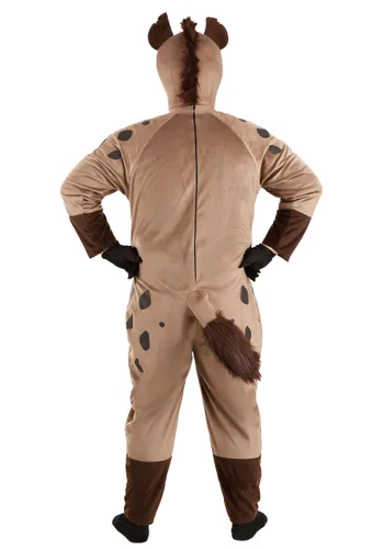 Vista 2 de Disfraz de Hiena para Adultos Talla Plus Multicolor