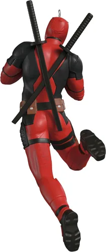 Vista 6 de Hallmark Keepsake Adorno de Deadpool de Marvel (El MERC con corazón)