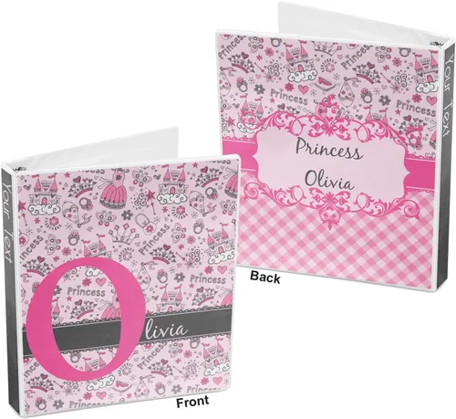 Vista 5 de Carpeta personalizada de 3 anillas Princess - 1 pulgada