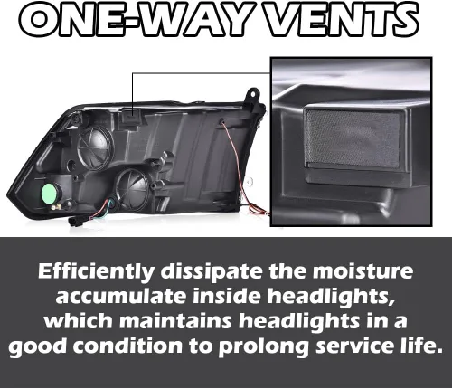 Vista 7 de CROSSDESIGN Faros LED DRL, Faro Lente transparente Carcasa Negra