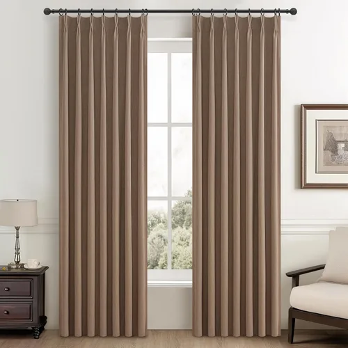 Vista 51 de Cortinas y Drapeados Modernos con Pliegues Pellizco Rosa Bebé de 84 Pulgadas de Largo, Juego de 2 Paneles para Sala de Estar, Cortina de Ventana