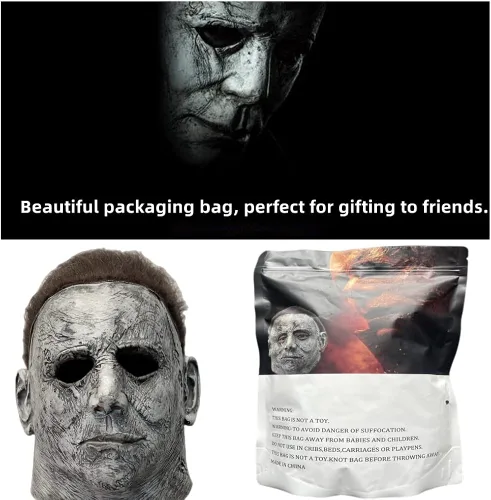 Vista 5 de GetMoving Máscara de Michael Myers de terror máscara espeluznante de Halloween