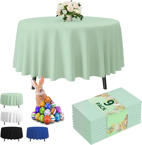 Vista 27 de Fixwal Mantel de plástico negro desechable de 54 x 108 pulgadas, mantel rectangular impermeable, paquete de 5 para graduación, decoración de fiesta