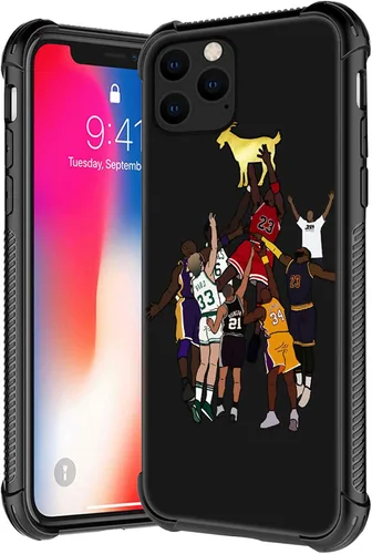 Vista 9 de Funda compatible con iPhone 12 Pro Max, patrón de aro de baloncesto para niños y hombres, funda antiarañazos a prueba de golpes para iPhone 12 Pro