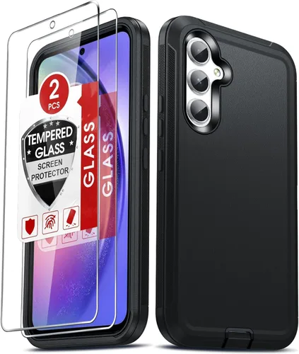 Vista 20 de LeYi Funda compatible con Samsumg Galaxy A05 4G: Galaxy A05 4G con resistente a los golpes, 3 en 1 de cuerpo completo, protección resistente