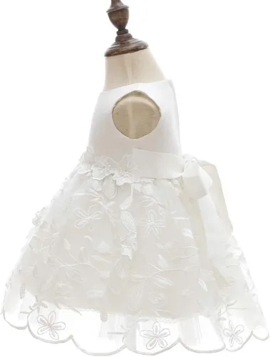 Vista 2 de Moon Kitty Vestidos bordados para bautizo, para ocasiones especiales, para niñas