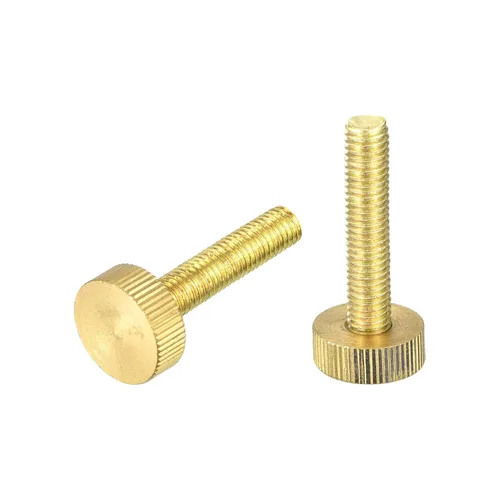 Vista 28 de uxcell Tornillos moleteados para pulgar, pernos planos de latón M3x4mm, sujetadores para PC, electrónicos, mecánicos, 2