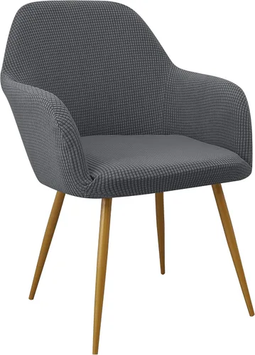 Vista 18 de Yonus - Fundas para sillas de comedor Parsons, juegos de fundas para sillas, fundas para sillones, fundas protectoras extraíbles, fundas para Negro
