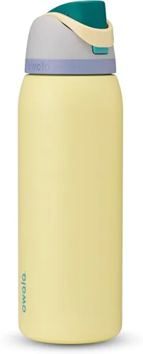 Vista 64 de Owala FreeSip - Acero inoxidable - 32 oz - Morado/Azul (pistas de esquí de los años 80)