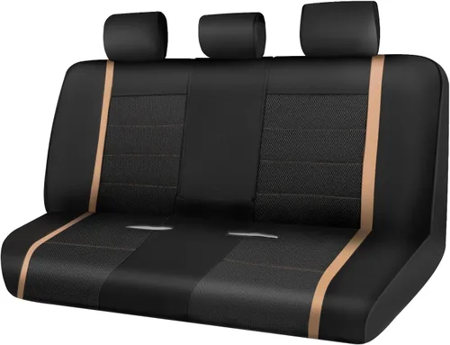 Vista 10 de CAR-GRAND Fundas de asiento de automóvil de cuero solo delanteras, fundas de asiento de malla de aire transpirable, protector de asiento universal
