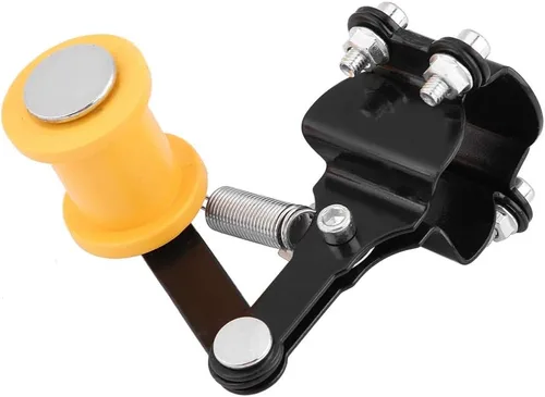 Vista 5 de Tensor de cadena de motocicleta, ajustador de cadena ajustable, ajuste universal para la mayoría de motocicletas, motocross, ATV, perno en rodillo